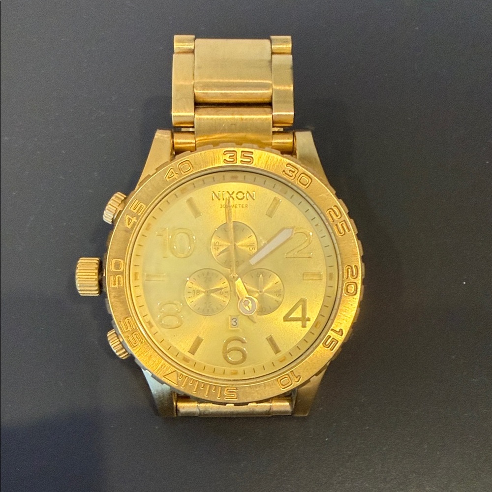 Nixon Gold-Tone 51-30 Chronograph Watch